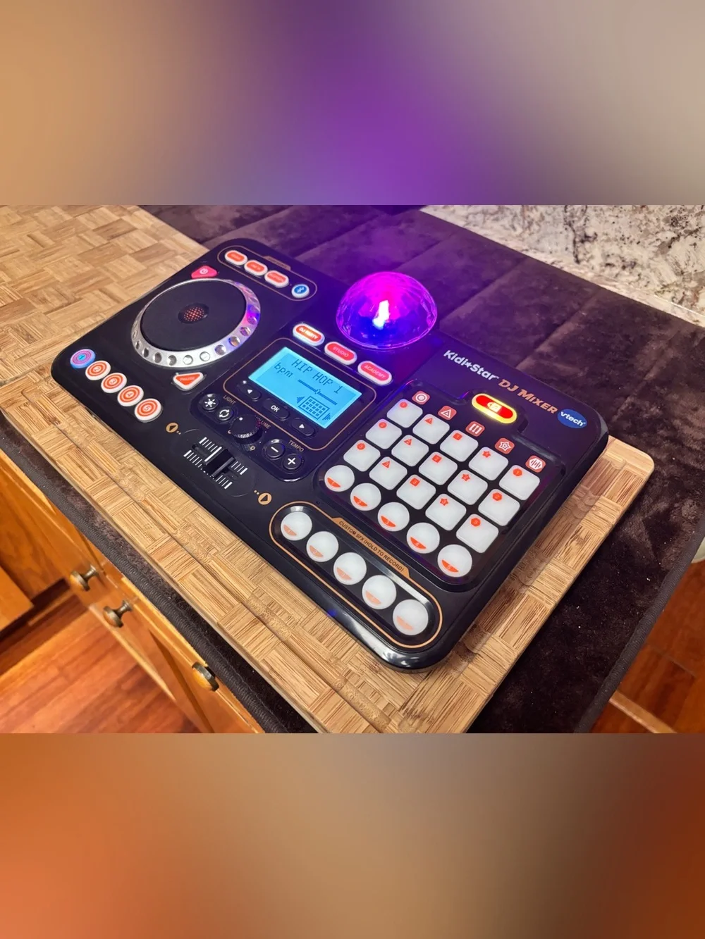 VTech Kidi-Star DJ Mixer Toy — Black and Orange